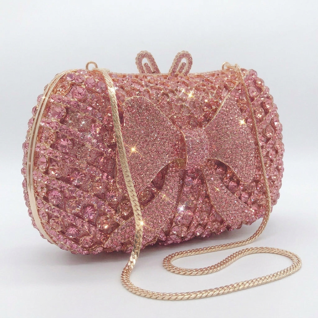 Bow Belle Crystal Clutch