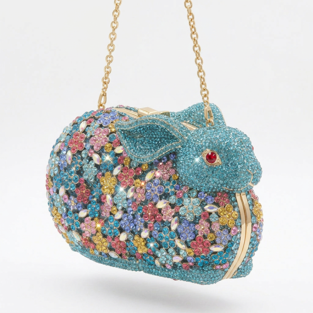 Bunny Crystal Clutch