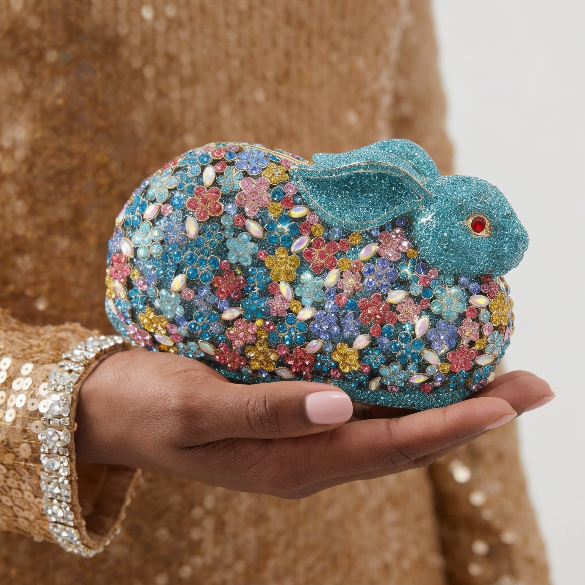Bunny Crystal Clutch