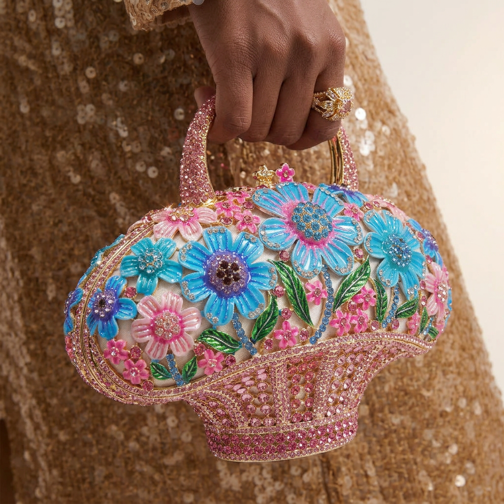 Bluebell Basket Crystal Bag