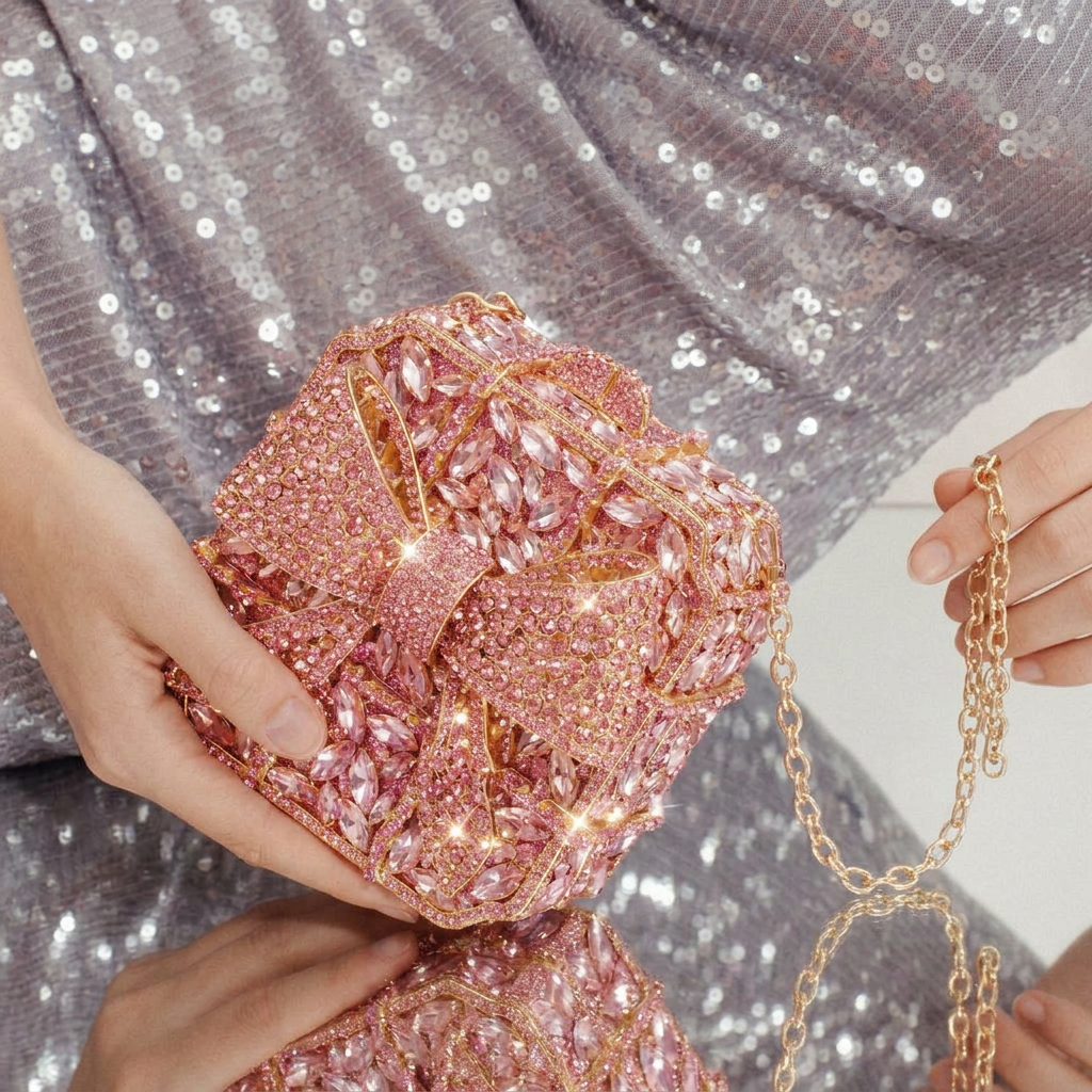 Wrapped in Love Crystal Clutch