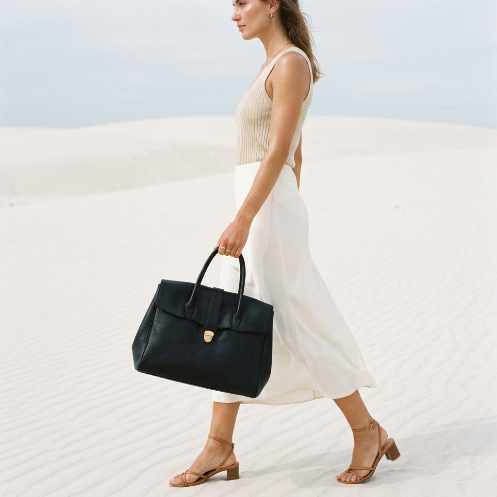 Mathilde Tote in Pure Leather