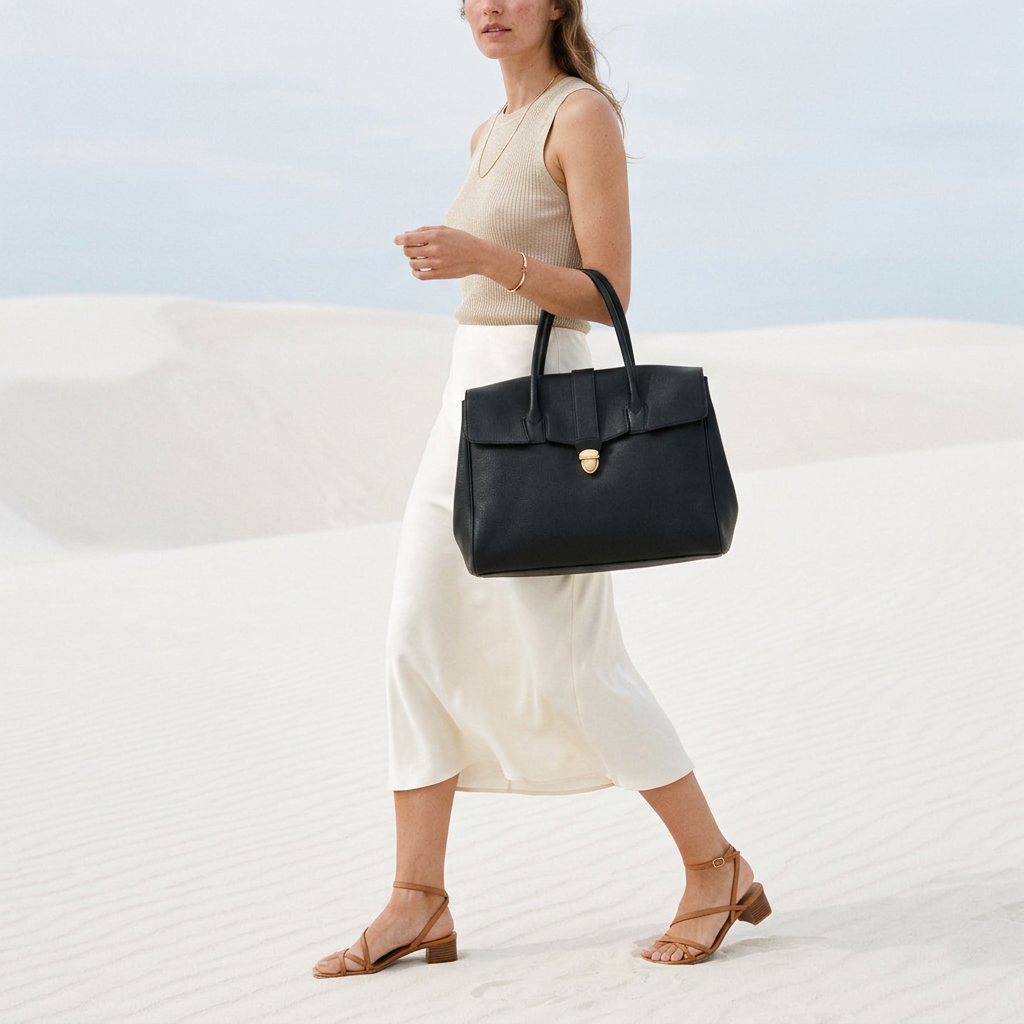 Mathilde Tote in Pure Leather