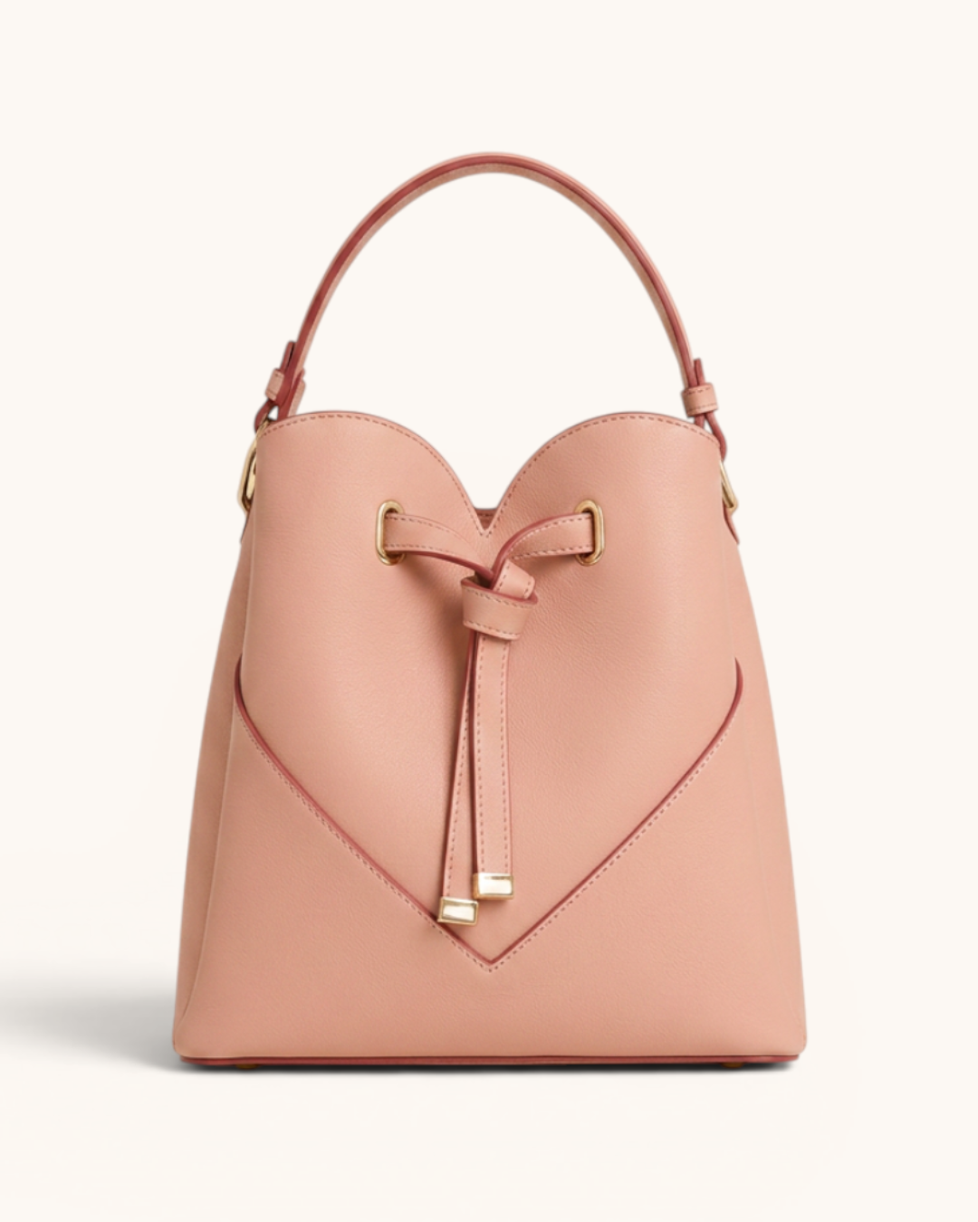 Heartstring Bucket Bag in Vegan Leather