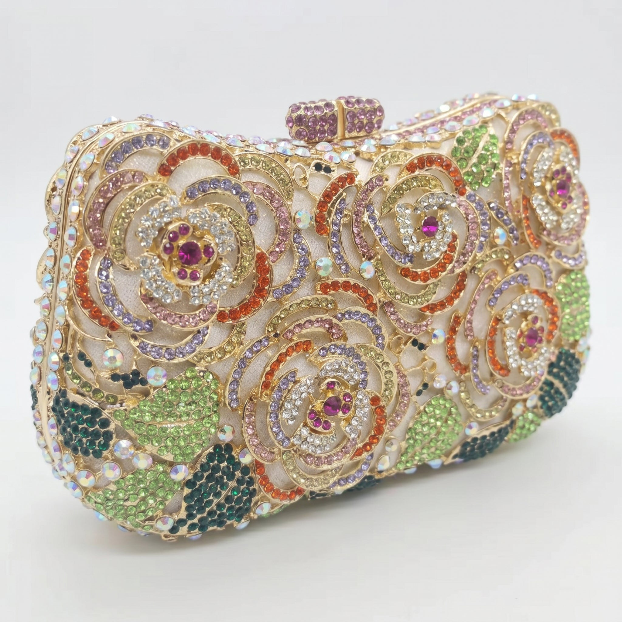 Camellia Crystal Clutch