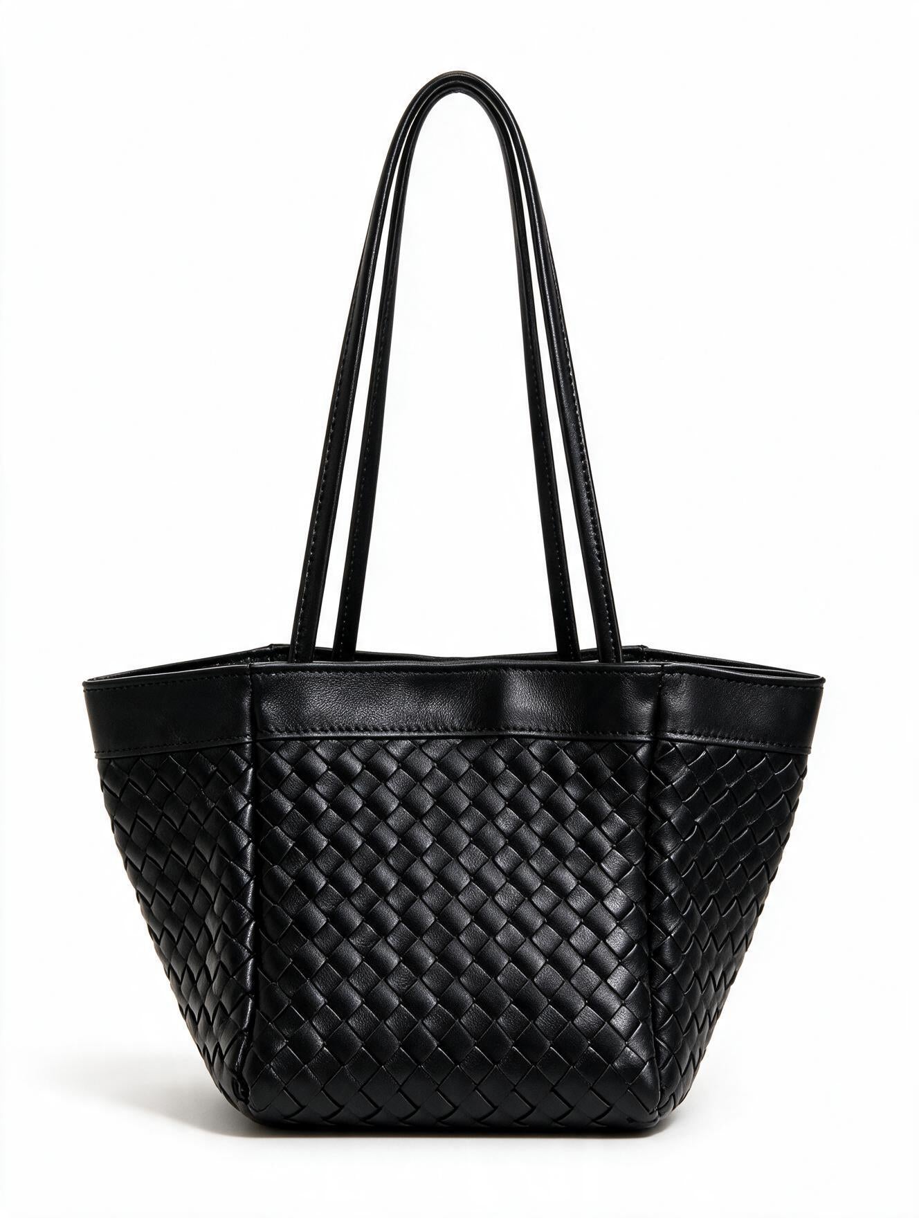 Luna Handbag in Pure Leather - 2 in 1 silhouette