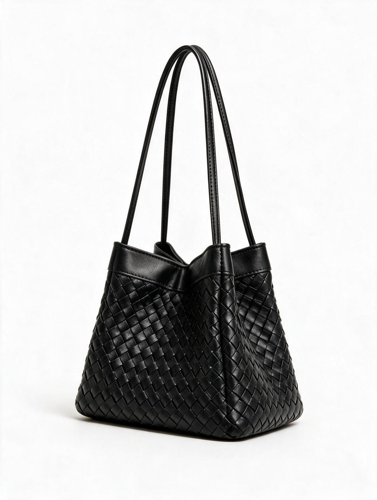 Luna Handbag in Pure Leather - 2 in 1 silhouette