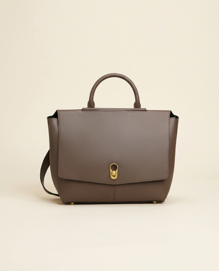 The Marlowe Top Handle in Pure Leather