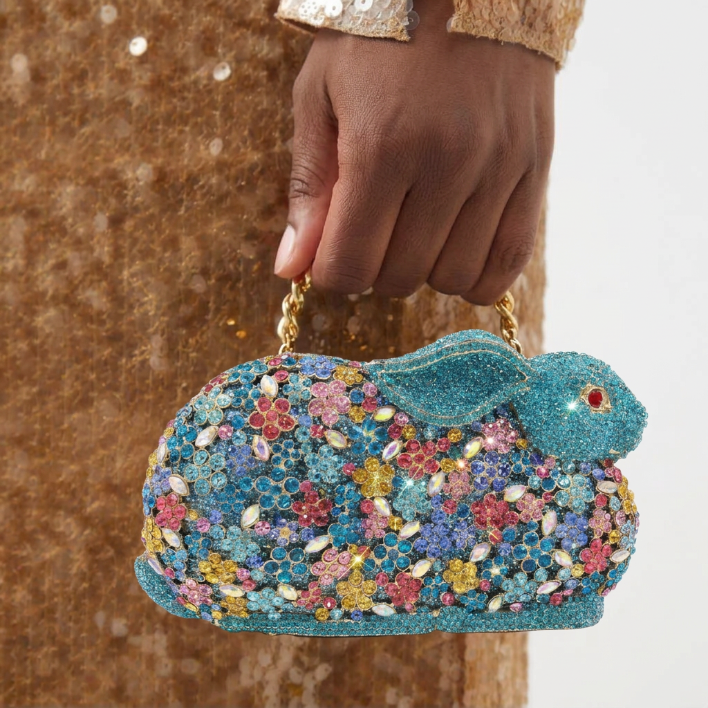 Bunny Crystal Clutch