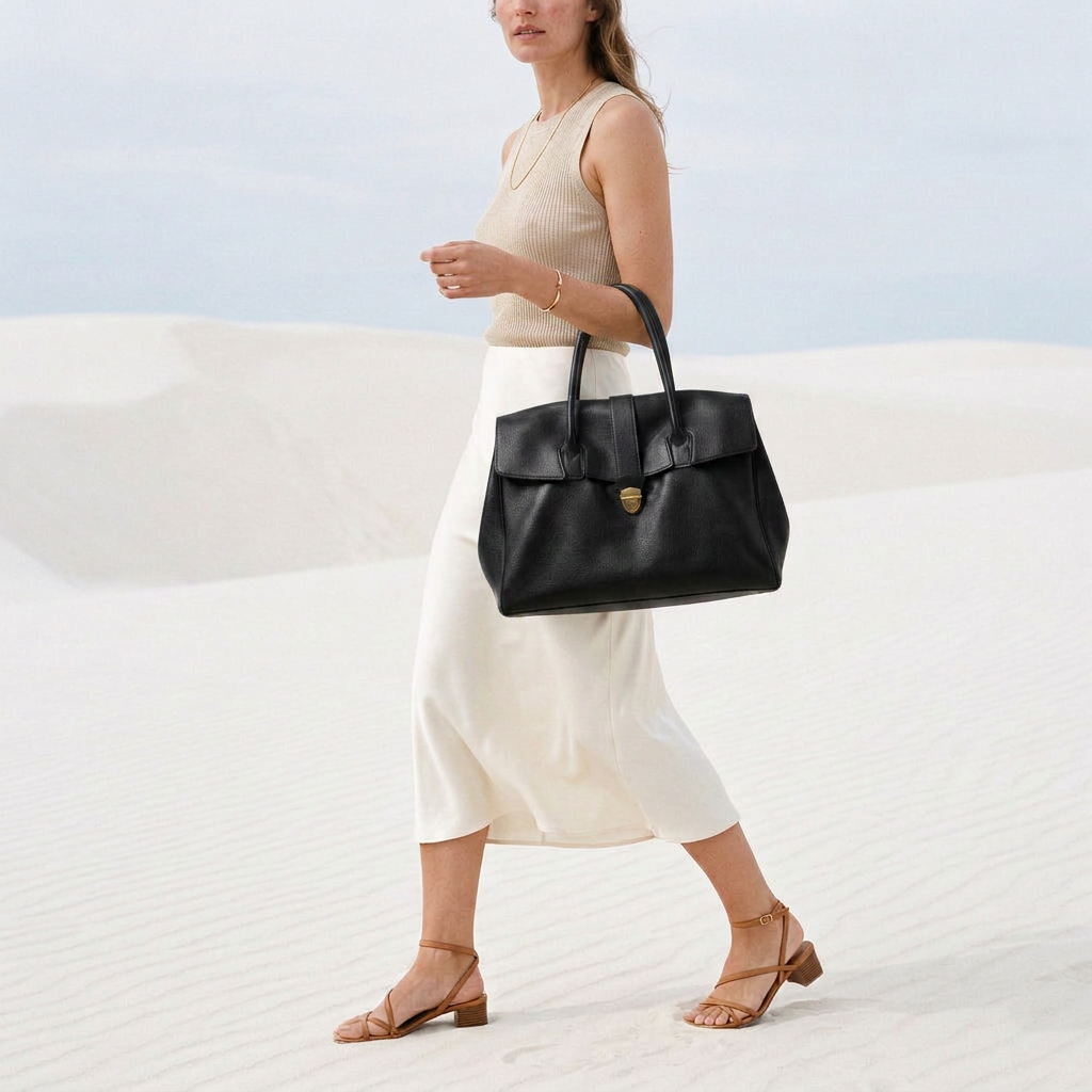 Mathilde Tote in Pure Leather