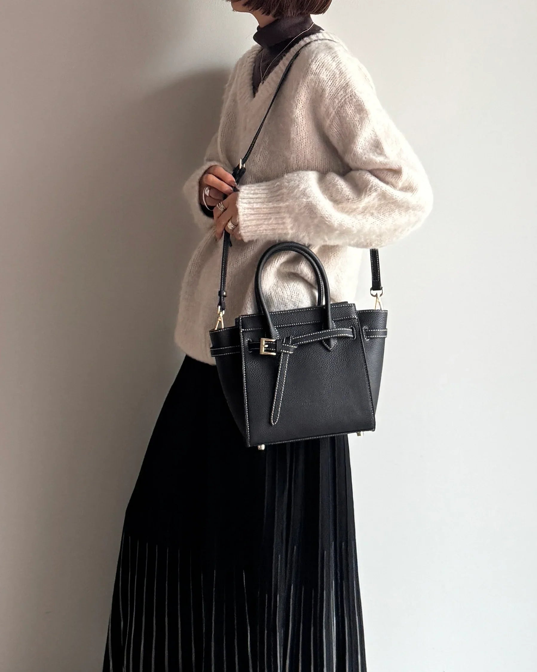 Falak Leather Bag in Pure Leather